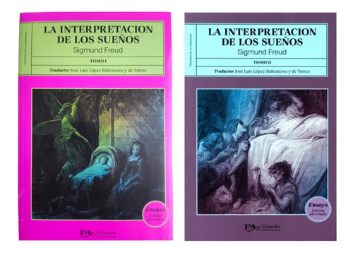 Libros La Interpretacion De Los Sueños Sigmund Freud 2 Tomos