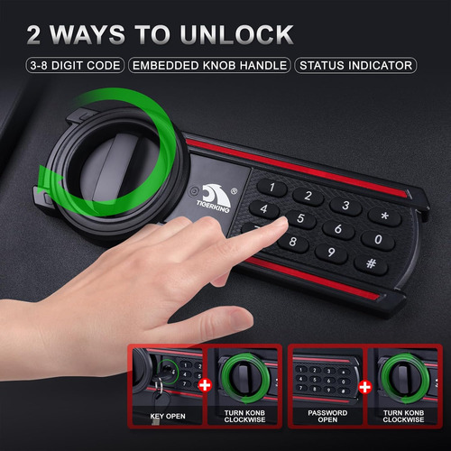 Caja De Seguridad Con Teclado Digital, Cerradura De Combinac