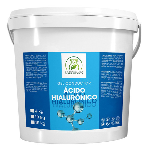  Gel Conductor Con Ácido Hialurónico Aparatología 10 Litros