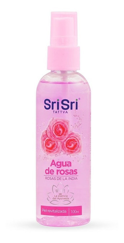 Imagen 1 de 9 de Agua De Rosas 100 Ml Vegano - Sri Sri Tattva Ayurveda