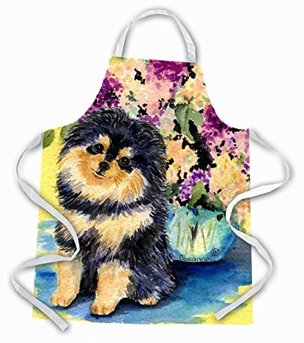 Caroline's Treasures Ss8290apron Delantal Pomerania, Grande,