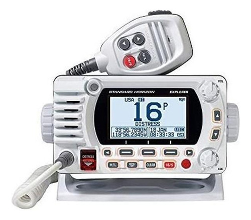 Estándar Horizon 1850g Montaje Fijo Vhf W/gps - Blanco [g