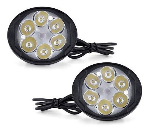 Faros Auxiliares Moto Led X2 Universales + Switch