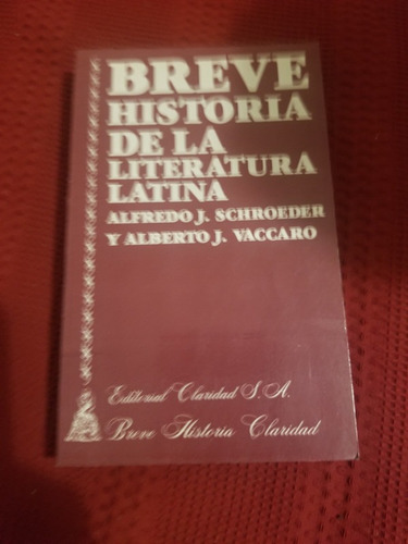 Breve Historia De La Literatura Latina