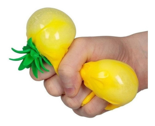 Imagen 3 de 4 de Squishy Anana Antiestress Color Pastel Rellena Gel 11 Cm