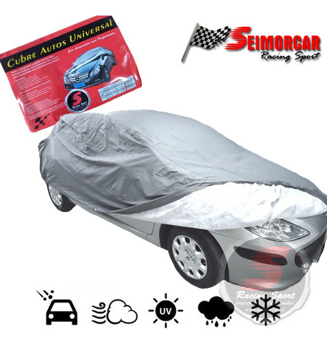 Carpa Cobertor Para Sedan Impermeable C/algodón Talla M 125g