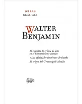 Comprar Obras. Libro I Volumen 1, De Walter Benjamin. Editorial Abada En Español