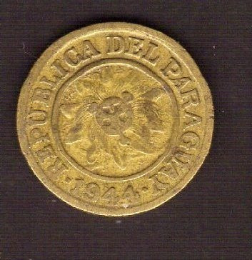 Numismza Paraguay 5 Centisimos 1944 ( M 134) Oferta