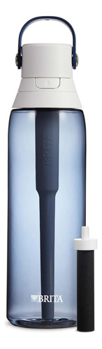 Botella De Agua Filtrada Aislada Brita Con Pajita, Reutiliza