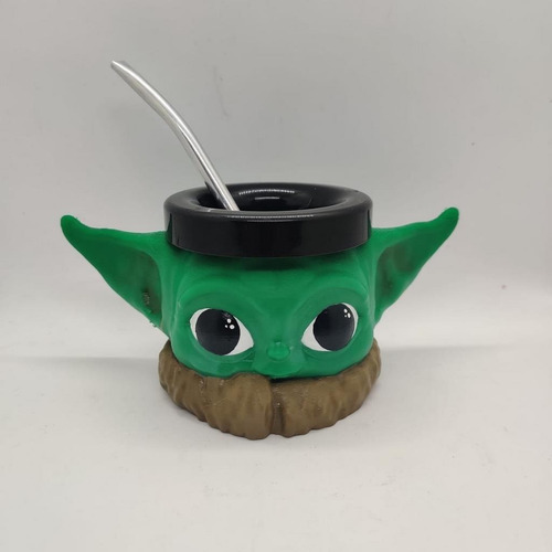 Mate Baby Yoda Impreso En 3d