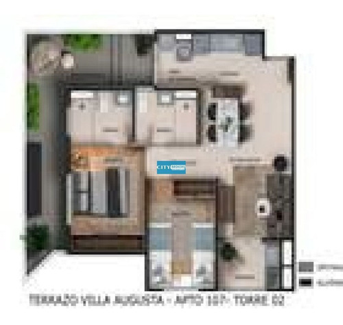 Imagem 4 de 15 de Aparamento 2 Dormitórios Com Suíte E Varanda Gourmet / Opções De Plantas De 52 A 63m² Vila Augusta - Sp1873