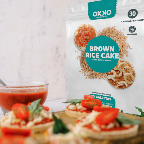 Pack X3 Rice Cakes Integrales 140g Okko