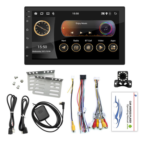 Reproductor De Coche Din Car 11 Android Stereo Doble Fm Gps