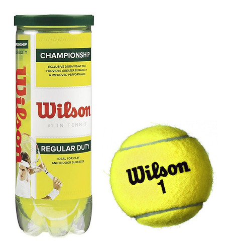 Tubo X3 Pelotas De Ténis Wilson Regular Duty