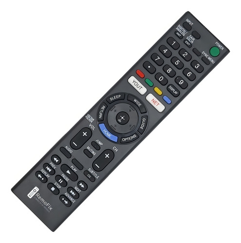 Controle remoto Remofix para Smart TV compatível com Tx300
