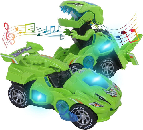 Vehículos Sin Control Remoto Con Luz Led Y Música Dinosaurio