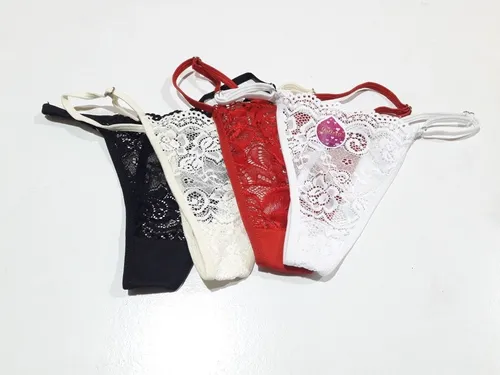 Pack De 6 Colales O Hilo Dental De Encaje De Tiritas