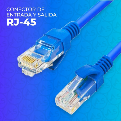 Imagen 4 de 10 de Cable De Red Lan Ethernet 10 Metros Para Internet Cat 5e