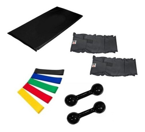 Kit Academia Funcional Fitness Musculação Com 9 Ítens 1 Fit