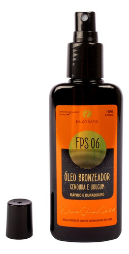 Óleo Bronzeamento Natural Cenoura Duo Sun Gold Spray 140ml 