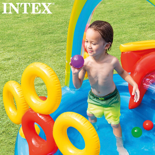 Centro De Juego Inflable Arcoíris 297 X 193 X 135 Cm Para Ni