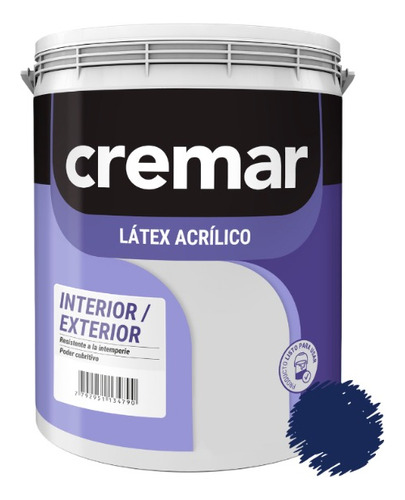 Pintura Látex Interior Exterior Cubritivo 10l Color Azul