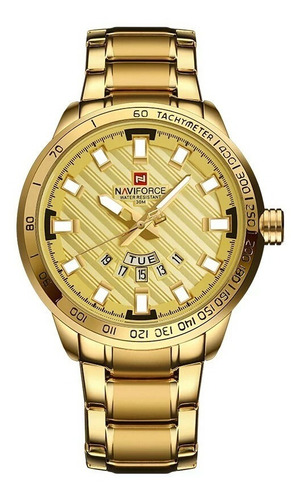 Reloj Naviforce Nf9090m Gold Reloj De Cuarzo De Acero 2017