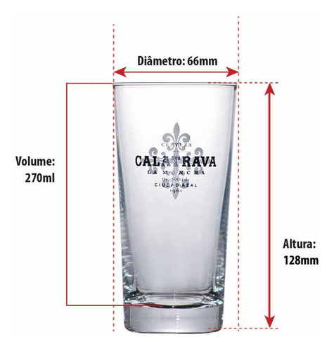 Copo para Cerveja com Frases Concord Tumbler 270ml, Ruvolo