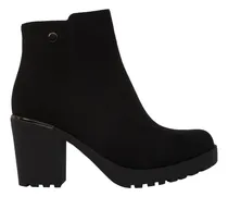 Comprar Bota Casual Ante Tacon Medio Tierra Bendita Negro Mujer 7a01