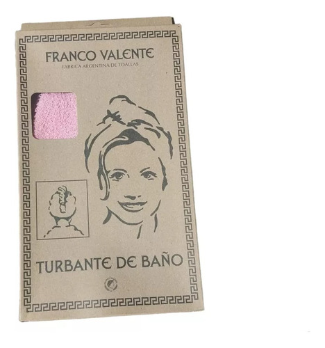 Turbante Toalla De Cabeza Pelo 100 % Algodón Franco Valente