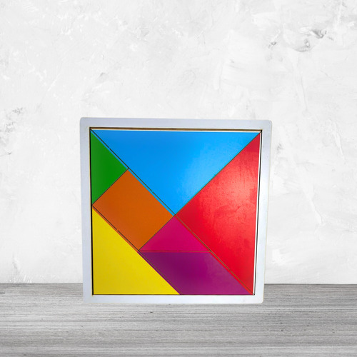 Quebra-cabeça Grupo Paraíso Mdf Tangram De 7 Peças