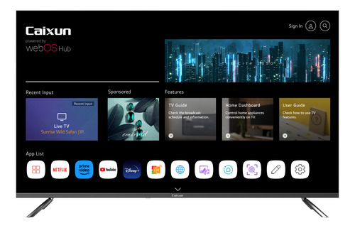 Caixun Televisor 50 Ultra Hd Webos 5.0 Wifi Mod. Cmx50vauw