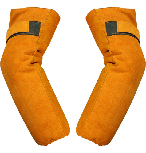 Mangas De Soldadura De Cuero Resistente Al Calor Y A La Llam