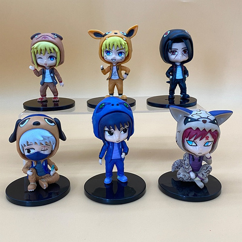 6 Piezas De Figuras De Naruto Hatake Kakashi Uchiha Itachi S