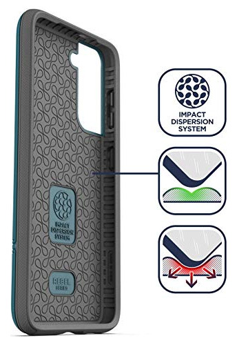 Funda Para Samsung Galaxy S21 Teal Azul Uso Rudo