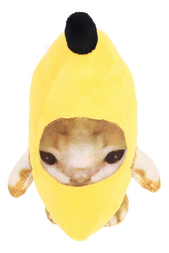 Peluche De Peluche Uk Plug Con Forma De Banana Y Gato Multiu