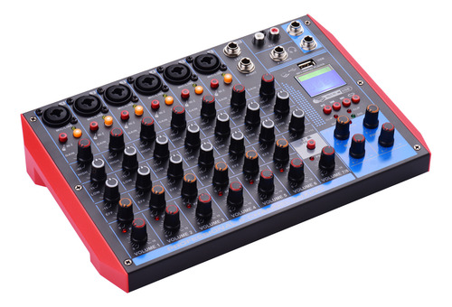Mesa De Mezclas Ag-8 Phantom, Mezcladora Portátil De Audio D