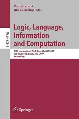 Libro Logic, Language, Information And Computation - Dani...