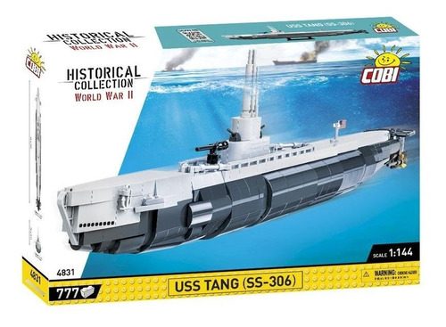 Submarino Militar Americano Uss Tang (ss-306) 777 Peças Cobi