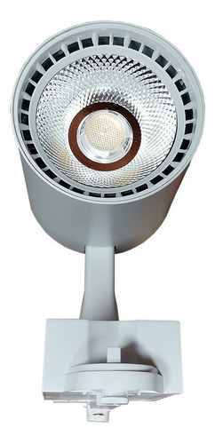 6 Pz Lampara Led Para Riel 15w Elige Color Museo Teatro Ml Color Carcasa Blanca Luz Neutra 4500k