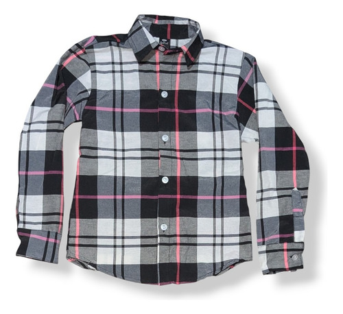 Camisa A Cuadros Poplin Para Niñas - Guimel Kids