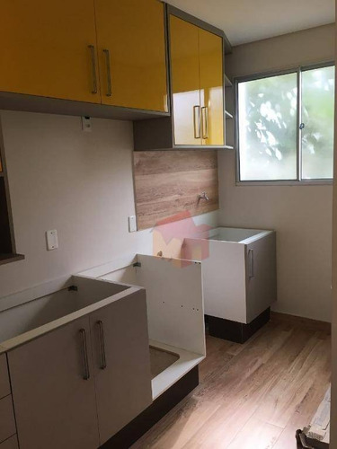 Imagem 1 de 12 de Apartamento Com 2 Dormitórios À Venda, 50 M² Por R$ 220.000,00 - Chácara Letônia - Americana/sp - Ap0298