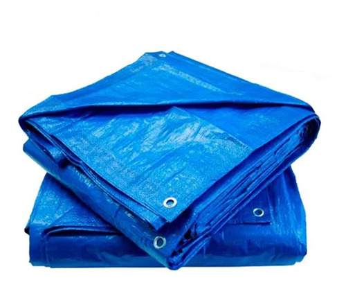Imagem 2 de 3 de Lona Azul Uso Geral Impermeavél Carreteiro 190g/m2 5x4m