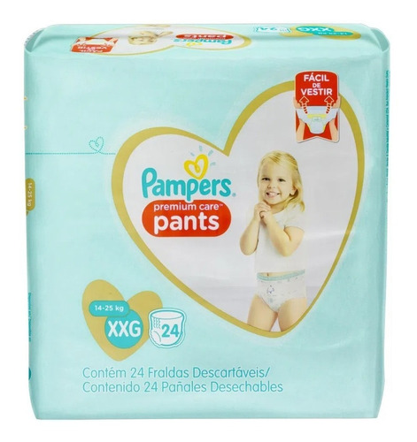 Pañales Pampers Pants Talla Xg / Xxg Tamaño Extra Extra Grande (xxg) (24 Pañales)