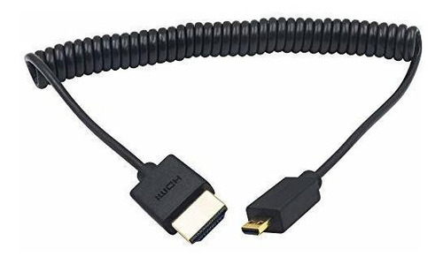 Duttek Cable Hdmi Micro Espiral Para Canal Retorno Audio 4k
