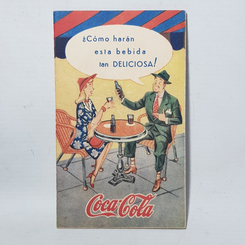 Coca Cola Antigua Tarjeta Souvenir Visita 1960 Mag 59359