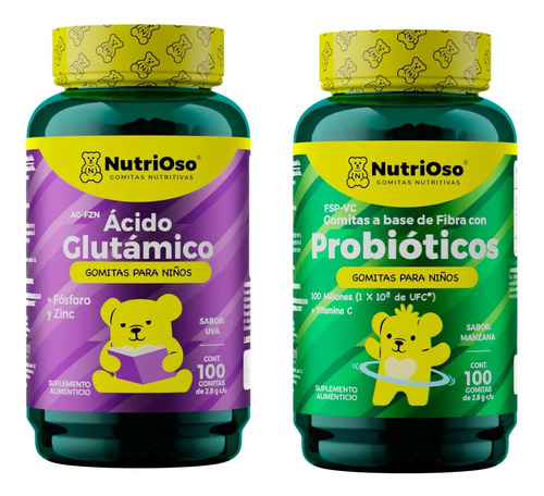 Solanum 2pack Nutrioso Probioticos Y Acido Glutaminico Sfn