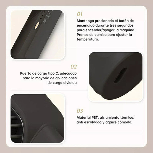Cepillo De Peine Alisador De Rizador De Pelo Multifuncional