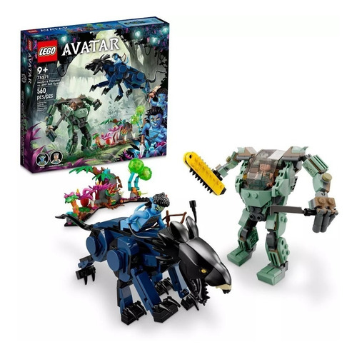 Lego 75571 Avatar Neytiri & Thanator vs. AMP Suit Quaritch 560 peças 12X