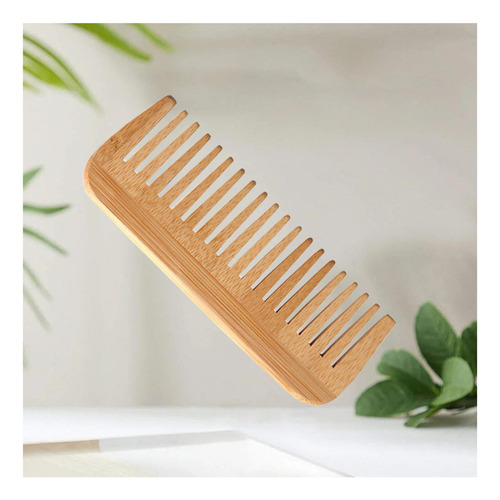 Peine De Dientes Anchos Para Desenredar, Peine De Madera